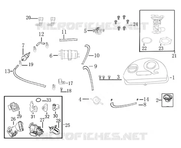 TANK / THROTTLE BODY
