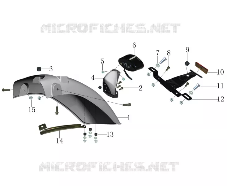 REAR MUDGUARD / TAIL LIGHT