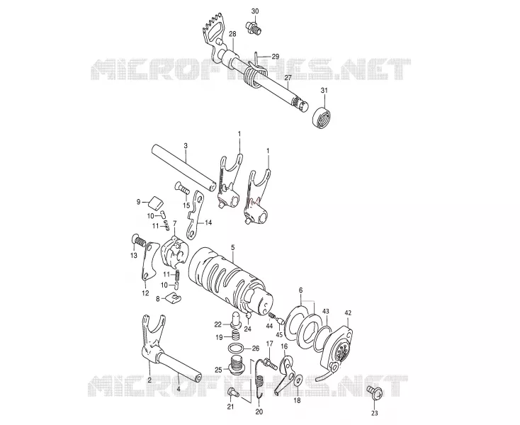 GEAR CHANGE MECHANISM
