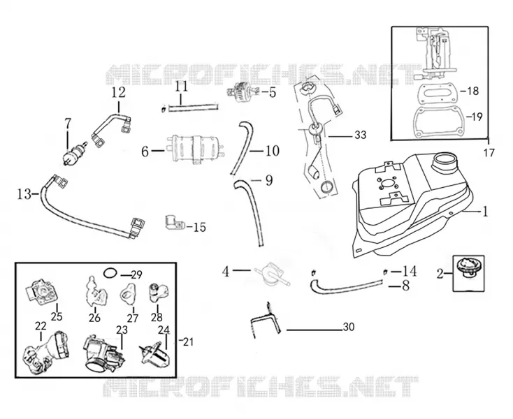 TANK / THROTTLE BODY