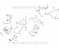 REAR MUDGUARD / SIDE PANELS / INDICATORS