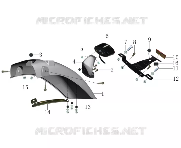 REAR MUDGUARD / TAIL LIGHT