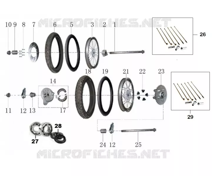 FRONT / REAR WHEELS