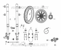 ARM FORK / WHEEL / MUDGUARD