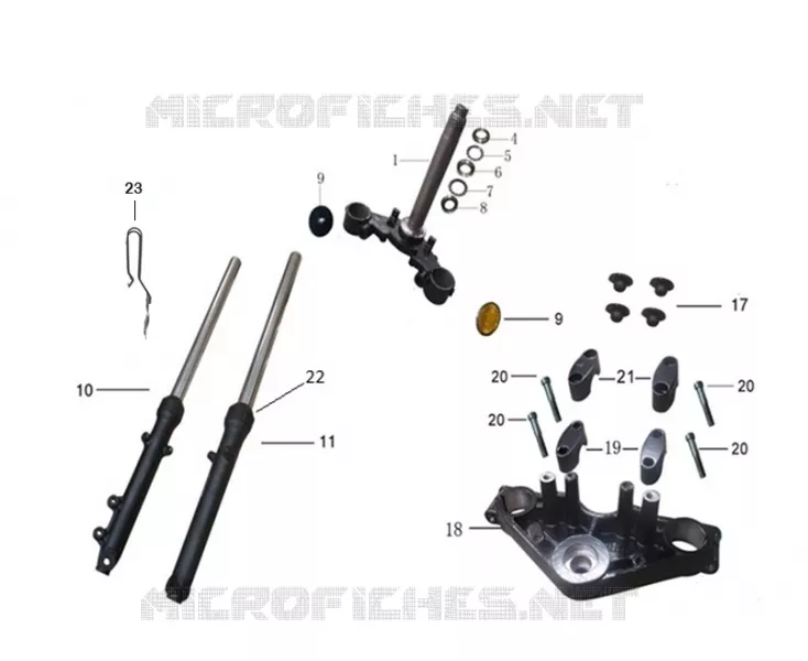 FRONT FORK / STEERING STEM
