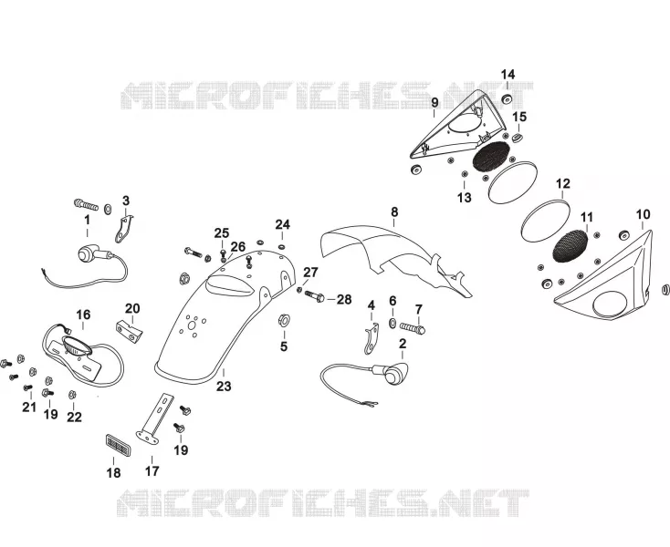 REAR FENDER / SIDE COVER / INDICATORS