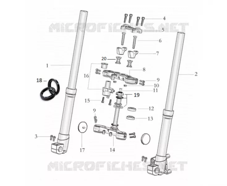 FRONT FORK / STEERING STEM