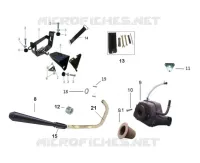 EXHAUST / AIR FILTER BOX / BATTERY MOUNT