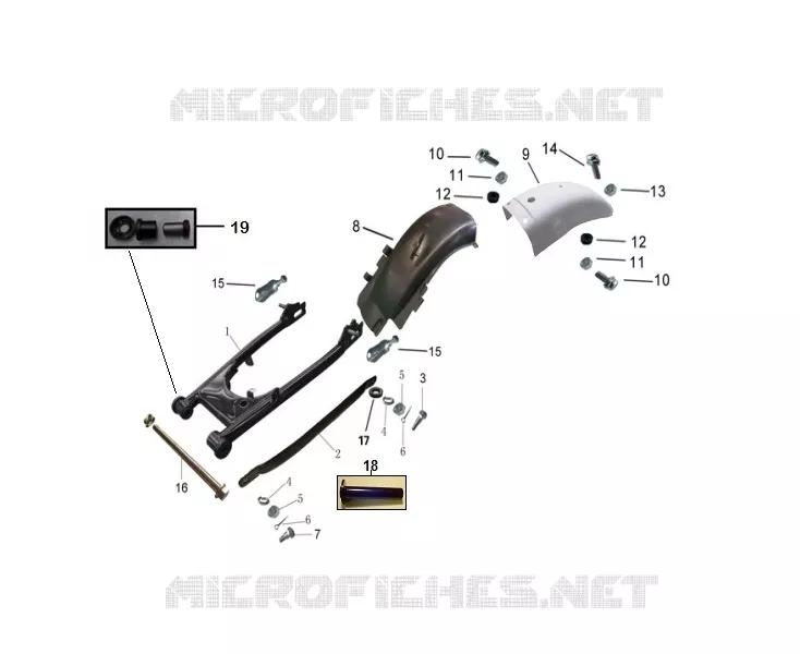 REAR MUDGUARD / SWINGARM