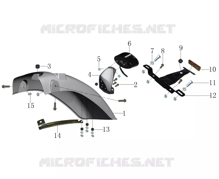 REAR MUDGUARD / TAIL LIGHT
