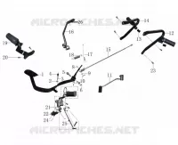 GEAR LEVER / KICKSTARTER / BRAKE PEDAL / FOOTRESTS