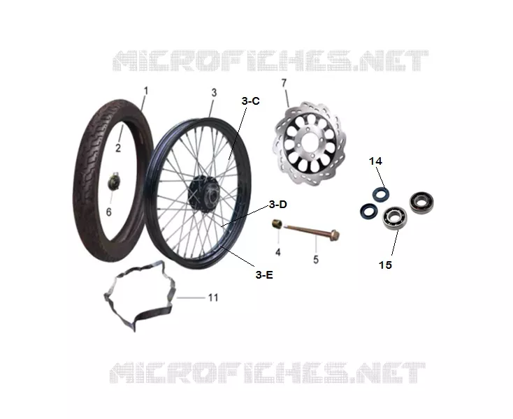 FRONT WHEEL / BRAKE