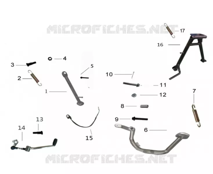 STAND / BRAKE PEDAL / GEAR LEVER