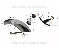 REAR MUDGUARD / TAIL LIGHT