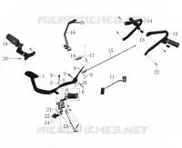 GEAR LEVER / KICKSTARTER / BRAKE PEDAL / FOOTRESTS