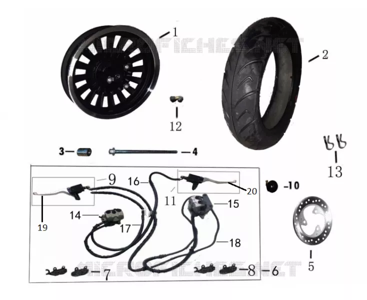 FRONT WHEEL / BRAKE