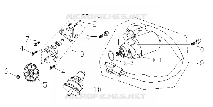 OIL PUMP / STARTER MOTOR