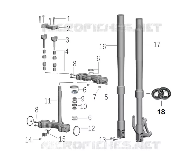 FRONT FORK / STEERING STEM