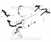 GEAR LEVER / KICKSTARTER / BRAKE PEDAL / FOOTRESTS