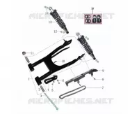 SWINGARM / SHOCK ABSORBER / CHAIN