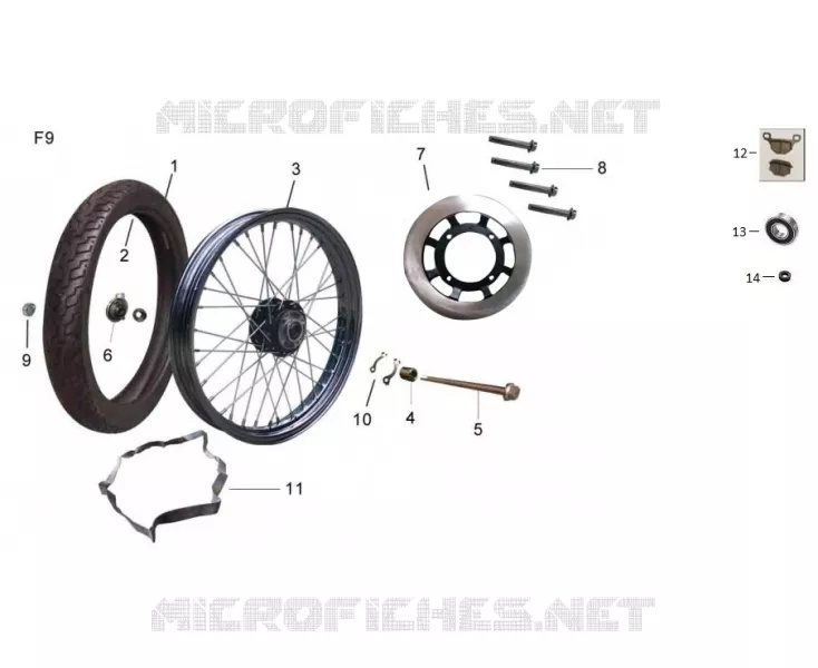 FRONT WHEEL / BRAKE