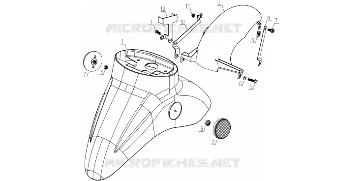 FRONT AND REAR FENDERS