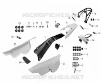 REAR MUDGUARD / SIDE PANELS / INDICATORS
