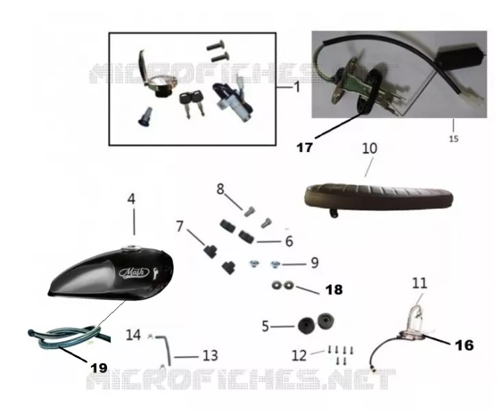 TANK / SEAT / KEY SET