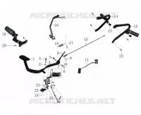 GEAR LEVER / KICKSTARTER / BRAKE PEDAL / FOOTRESTS
