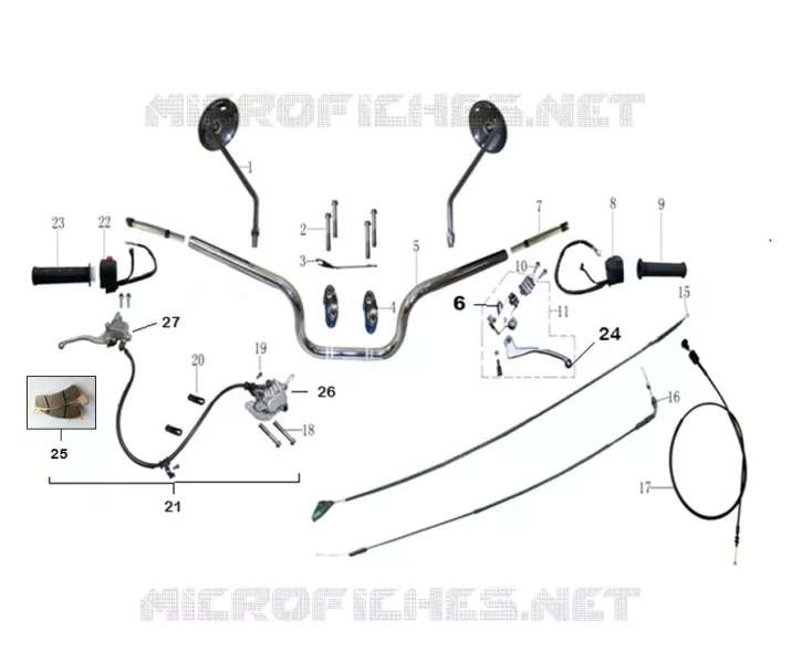 HANDLEBAR / SWITCHES / FRONT BRAKE