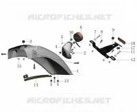 REAR MUDGUARD / TAIL LIGHT