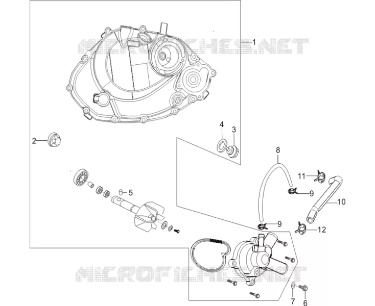 WATER PUMP CRANKCASE