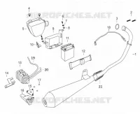 EXHAUST / AIR FILTER BOX / BATTERY