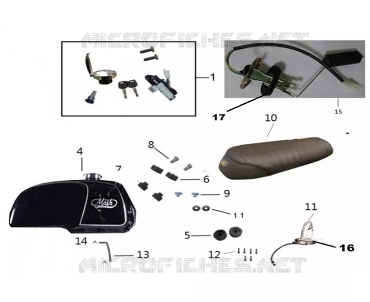 TANK / SEAT / KEY SET