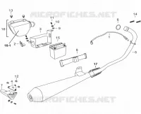 EXHAUST / AIR FILTER BOX / BATTERY