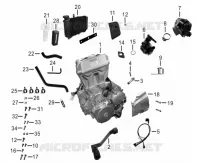 THROTTLE BODY / GEAR CHANGE PEDAL / RADIATOR