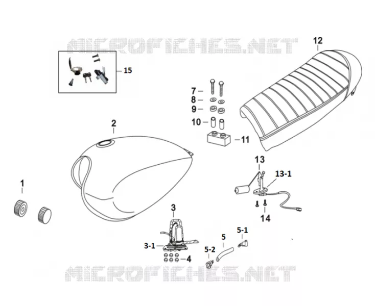 TANK / SEAT / KEY SET