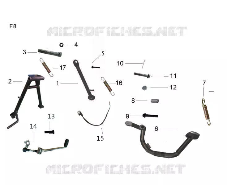 STAND / BRAKE PEDAL / GEAR LEVER