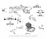 FRAME / STEERING STEM / GEAR CHANGE PEDAL / BRAKE PEDAL