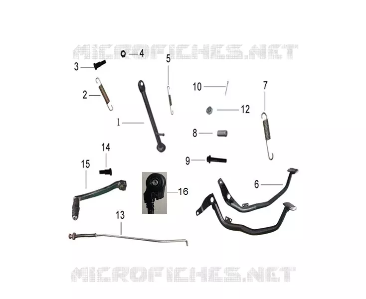 STAND / BRAKE PEDAL / GEAR LEVER