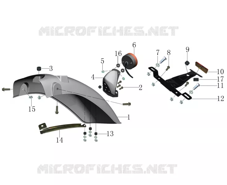 REAR MUDGUARD / TAIL LIGHT