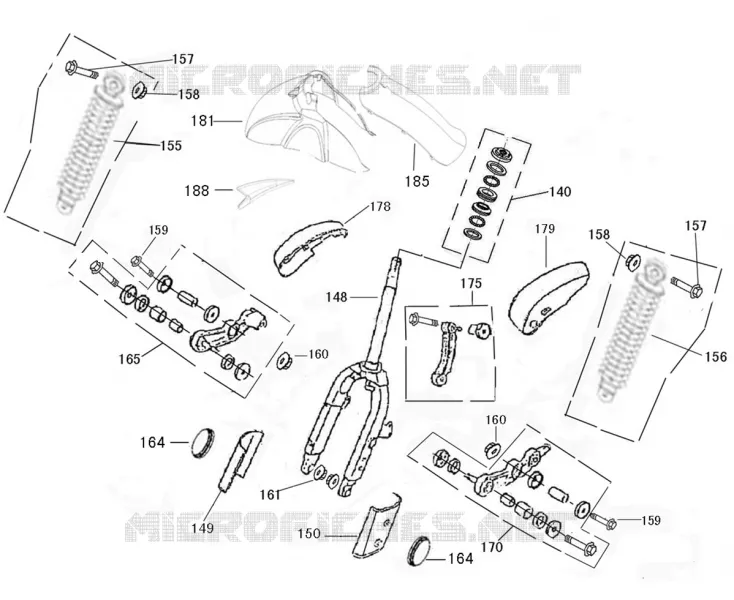 FRONT FORK / FRONT FENDER
