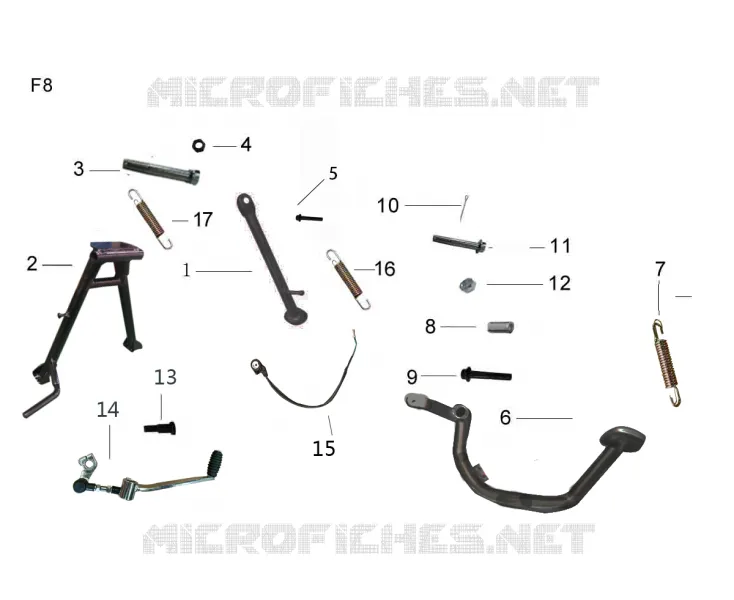 STAND / BRAKE PEDAL / GEAR LEVER