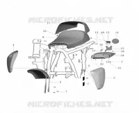 SIDE COVERS / SEAT / FRONT AND REAR MUDGUARD / TAILLIGHT