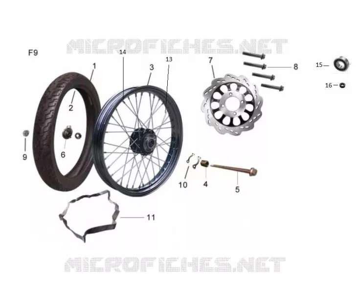FRONT WHEEL / BRAKE