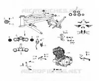 FRAME / STEERING STEM / GEAR CHANGE PEDAL / BRAKE PEDAL