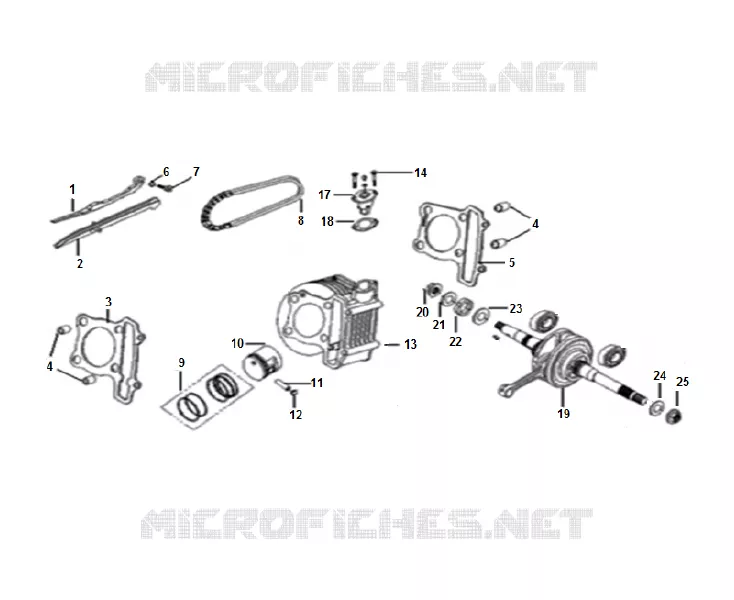 CRANKSHAFT / CYLINDER / PISTON