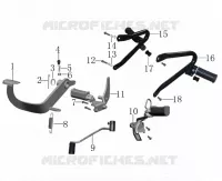 GEAR LEVER / KICKSTARTER / BRAKE PEDAL / FOOTRESTS