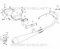 EXHAUST / AIR FILTER BOX / BATTERY