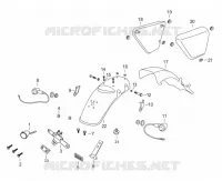 SIDE COVERS / REAR MUDGUARD / TAILLIGHT / INDICATORS